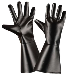 Αποκριάτικα Γάντια Μαύρα Leatherlook 312013 Ενηλίκων