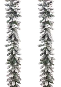 Χριστουγεννιάτικη Γιρλάντα Χιονισμένη Flοcκ Ø30 270cm 51754 - 160270 -- 240 Tips