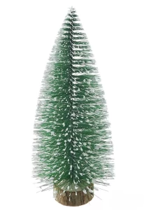 Χριστουγεννιάτικη Μινιατούρα Δεντράκι Πράσινο Χιονισμένο 25cm 234602