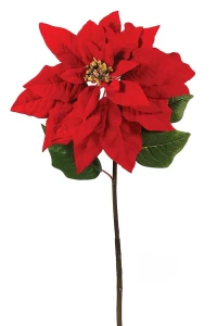 Χριστουγεννιάτικο Κλαδί Λουλούδι Πουανσέτια Κόκκινη 30x80cm 155089