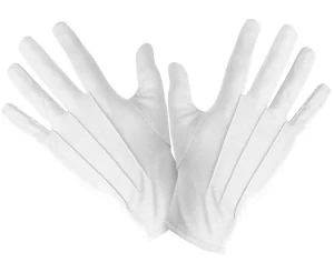 Αποκριάτικα Γάντια Άσπρα 21cm 316511 Deluxe
