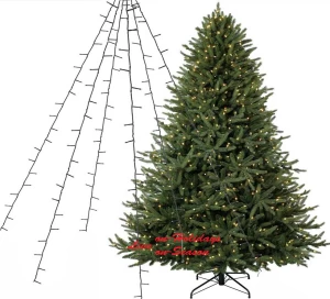 Χριστουγεννιάτικα Φωτάκια Ακτινωτά 216 Led G/Warm White 6x250cm 80269 με 8 Προγράμματα - IP44 - Κατανάλωση 3.6 Watt