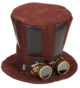 Αποκριάτικο Καπέλο με Γυαλιά SteamPunk 60813 - 316598