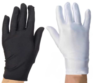 Αποκριάτικα Γάντια 'Ασπρο Μαύρο 316842a