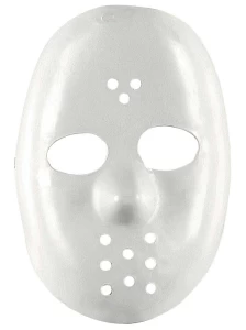 Αποκριάτικη Άσπρη Μάσκα Προσώπου Jason 317264