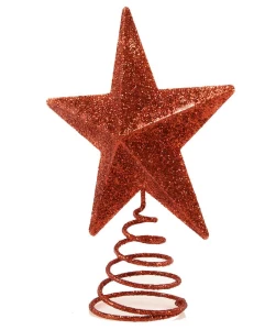 Χριστουγεννιάτικη Κορυφή Δέντρου Αστέρι Κόκκινο 12cm 236622