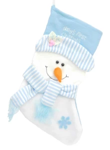 Χριστουγεννιάτικη Κάλτσα Baby Χιονάνθρωπος 37cm 236641a
