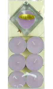Set/7 Αρωματικά Κεριά Ρεσώ με Γυάλινη Βάση 236470 Lavender