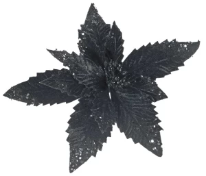 Χριστουγεννιάτικο Λουλούδι Μαύρο 35cm 213783 - 236982