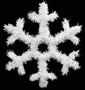 Χριστουγεννιάτικη Διακοσμητική Άσπρη Νιφάδα 32cm 236962