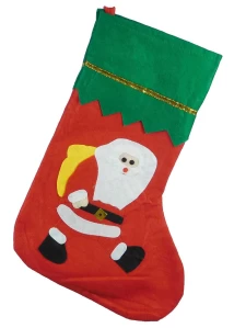  Χριστουγεννιάτικη Κάλτσα Άγιος Βασίλης 35cm 237091a