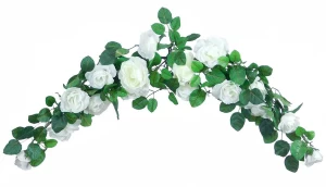 Τόξο με 16 Άσπρα Τριαντάφυλλα 80cm 237124