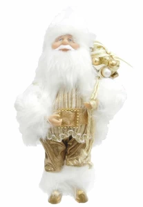 Διακοσμητικός Άγιος Βασίλης με Χρυσά Ρούχα 23cm 56549