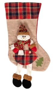 Χριστουγεννιάτικη Κάλτσα με Ανάγλυφο Σχέδιο 50cm 5684