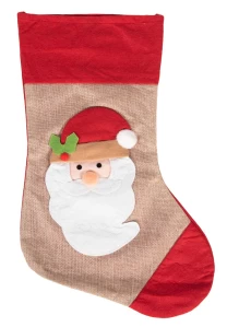Χριστουγεννιάτικη Κάλτσα με Ανάγλυφο Σχέδιο 49cm 5680