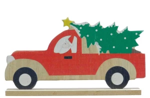 Χριστουγεννιάτικο Διακοσμητικό Άγιος Βασίλης με Αυτοκίνητο 17x h9.5cm 237440