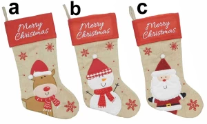 Χριστουγεννιάτικη Κάλτσα με Παράσταση σε 3 σχέδια 46cm 237466