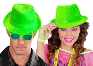 Καπέλο Καβουράκι Neon Πράσινο με Πούλιες 318423