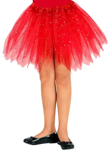 Παιδική Φούστα Tutu Κόκκινη με Glitter 318170