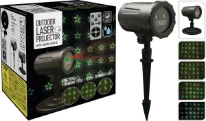Προβολέας - Laser Projector IP44 - With Remote Control με 3 Παραστάσεις & Χρονοδιακόπτη 779066