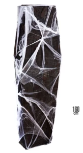 Halloween Coffin με Γάζα και Ιστό Αράχνης 160cm 01421