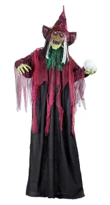 Halloween Διακοσμητική Μάγισσα με Κίνηση 3 Διαφορετικούς Ήχους και Φώς 170cm 10999