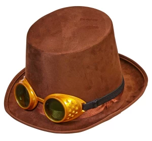 Αποκριάτικο Καπέλο με Γυαλιά SteamPunk 06907