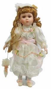 Διακοσμητική Κούκλα Πορσελάνης 41cm 602144