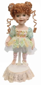 Διακοσμητική Κούκλα Πορσελάνης με Μουσική Περιστρεφόμενη 40cm 200026