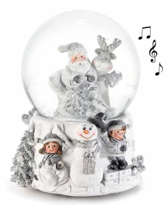 Χριστουγεννιάτικη Μουσική Χιονόμπαλα Ø11x h15cm 553394