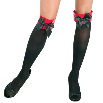 Αποκριάτικες Κάλτσες Μαύρες με Φιογκάκι 70432 - 312648