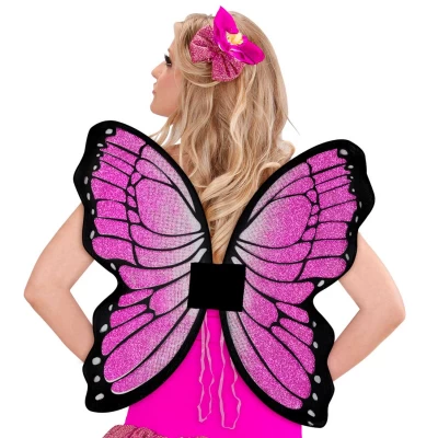 Φτερά Πεταλούδας Μώβ με Glitter 50x50cm 314843