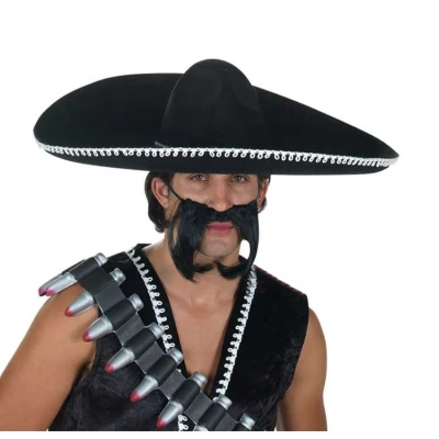 Καπέλο Μεξικάνου Μαύρο 54cm 315261
