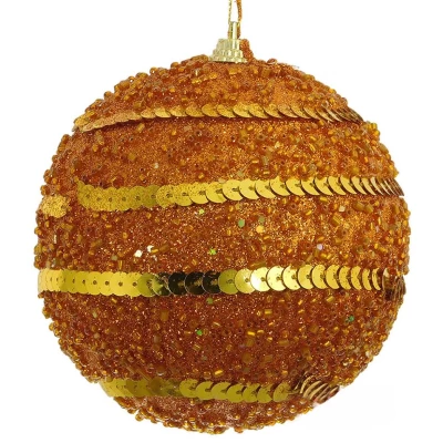 Χριστουγεννιάτικη Μπάλα Μπρονζέ 8cm 234157