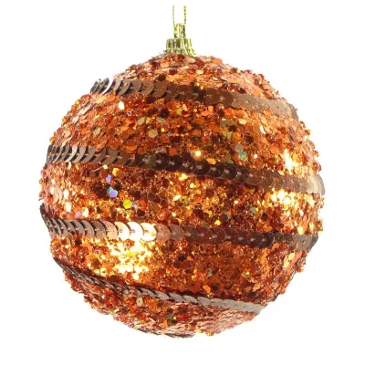 Χριστουγεννιάτικη Μπάλα Μπρονζέ 9cm 234491