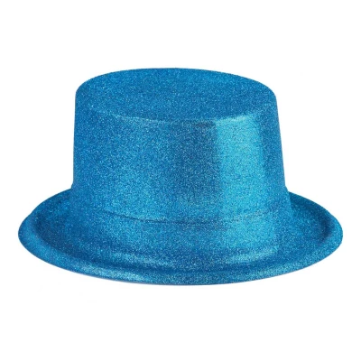 Αποκριάτικο Καπέλο Ημίψηλο Μπλέ με Glitter 80808 - 315782e