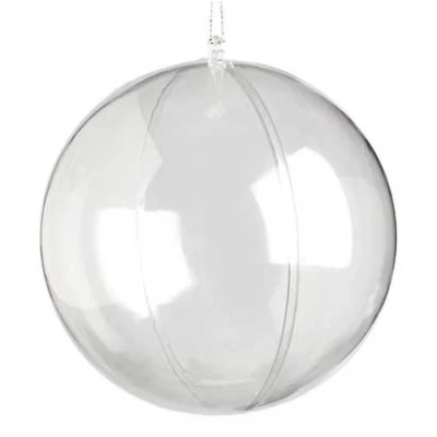 Χριστουγεννιάτικη Μπάλα Διάφανη Ανοιγόμενη 10cm 55100