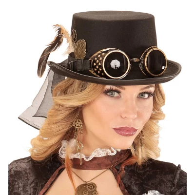 Αποκριάτικο Καπέλο με Γυαλιά SteamPunk 60814 - 317211