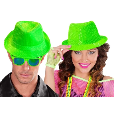 Καπέλο Καβουράκι Neon Πράσινο με Πούλιες 318423