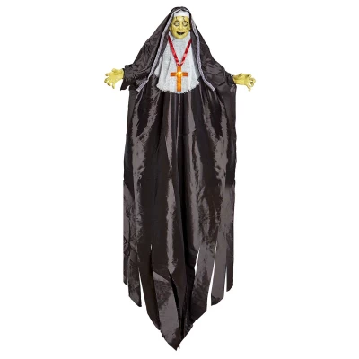 Halloween Κρεμαστό Διακοσμητικό Horror Nun με Φώς 137cm 10043 - 318292