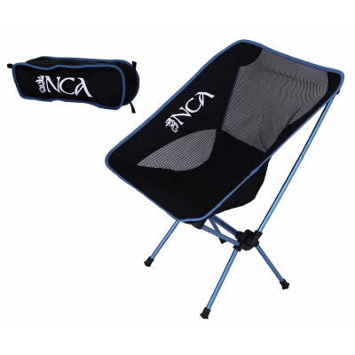 Καρέκλα Παραλίας Αλουμινίου INCA Μαύρο/Μπλε - Κωδικός YYL-YF1-BB