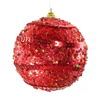Χριστουγεννιάτικη Μπάλα Κόκκινη 9cm 234495
