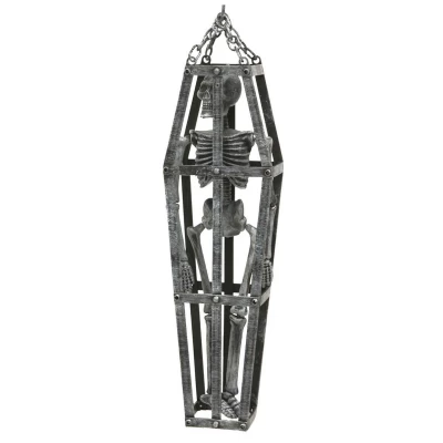 Αποκριάτικο Διακοσμητικό Κλουβί με Σκελετό 46cm 80066 - 313950