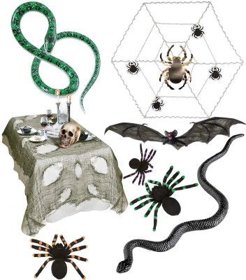 Ιστός - Αράχνες - Φίδια - Νυχτερίδες - Έντομα Halloween
