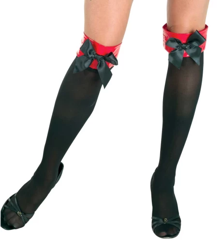 Αποκριάτικες Κάλτσες Μαύρες με Φιογκάκι 70432 - 312648