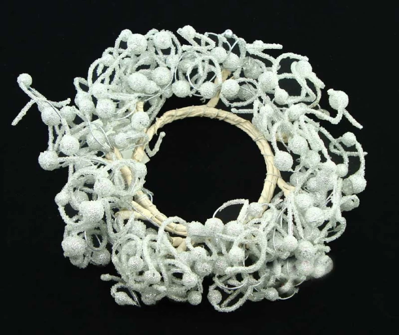 Χριστουγεννιάτικο Στεφάνι Κηροπηγίου 15cm 20882 (Preview 1)