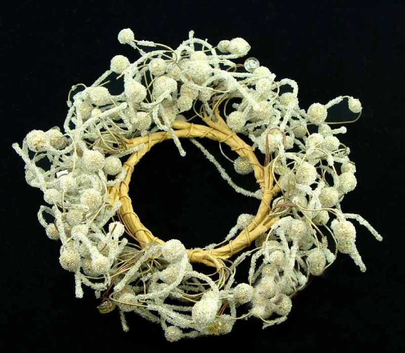 Χριστουγεννιάτικο Στεφάνι Κηροπηγίου 15cm 20879 (Preview 1)