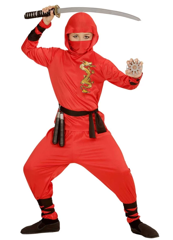 Αποκριάτικη Στολή Red Dragon Ninja 314363 (Preview 1)