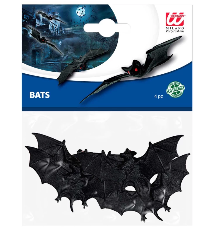 Halloween Διακοσμητικό Νυχτερίδα Σετ 4 Τεμαχίων 311840 (Preview 2)