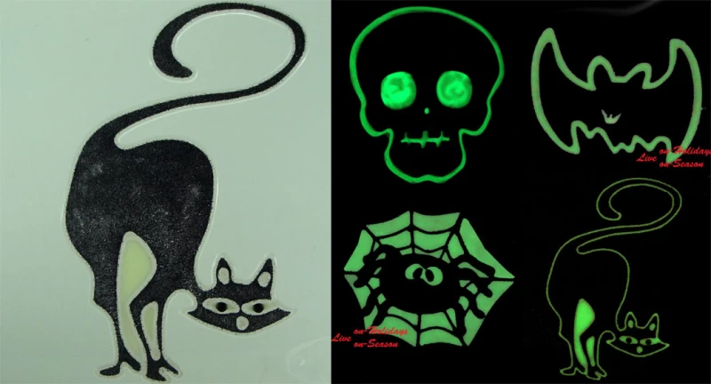 Halloween Window Sticker Glow in the Dark 20cm 311868e (Preview 2)